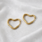 Everyday Gold Plated Heart Shaped Hoop Earrings