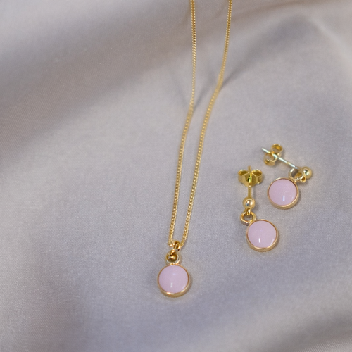 Luxe Gold Pendant Drop Necklace